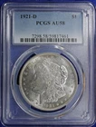 1921-D  MORGAN DOLLAR PCGS AU-58  (2632445)