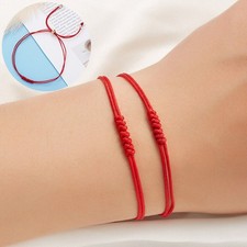 Red String Gifts Lucky Bracelet Hot 7 Knots Kabbalah Amulet 2pcs Protection Rope