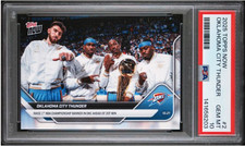 QTY 2025-26 TOPPS NOW #2 OKLAHOMA CITY THUNDER PSA 10 Gem Mint OKC