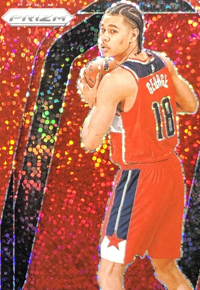 2024-25 Prizm Kyshawn George RED SPARKLE PRIZM ЦВЕТ МАТЧ SSP карточка дебютанта No257 - Изображение 2 из 4