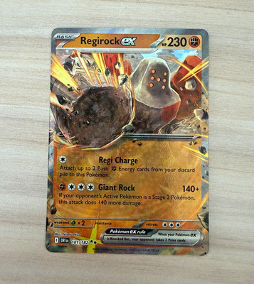 Regirock ex - 101/182 - SV10: Destined Rivals (DRI)  *Fresh Pull*