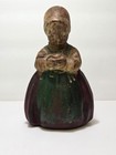 Antique Cast Iron Dutch Girl Doorstop, 6.25" tall — photo 2