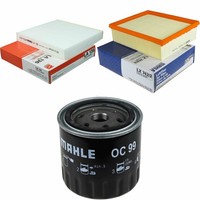 Mahle / Knecht Innenraumfilter LA 136 Luftfilter LX 742/2 ÖLfilter OC 99