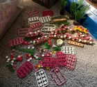 Huge Vintage Lot Of Playmobil Flowers Plants And More