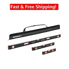 Durable 3-Piece Level Set with Shockproof End...