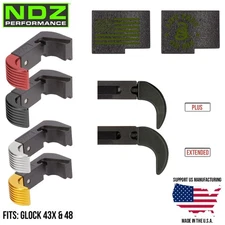 NDZ Glock 43X 48 G43X G48 Hybrid Extended Magazine Release Aluminum OEM Polymer