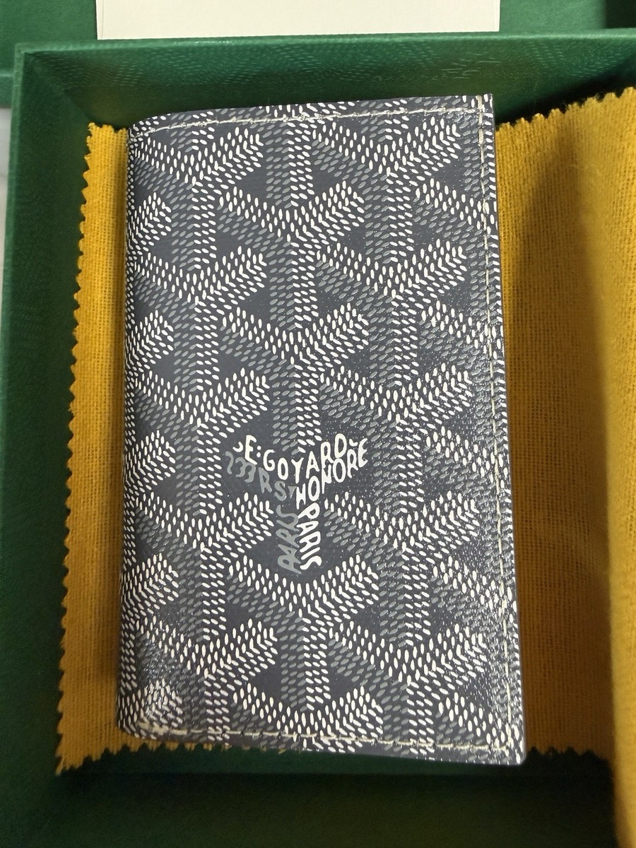 GOYARD St Saint Pierre Bifold Wallet Grey 100% Authentic New w