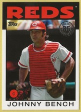 2021 Topps Johnny Bench 1986 35th Anniversary Cincinnati Reds 86B-49