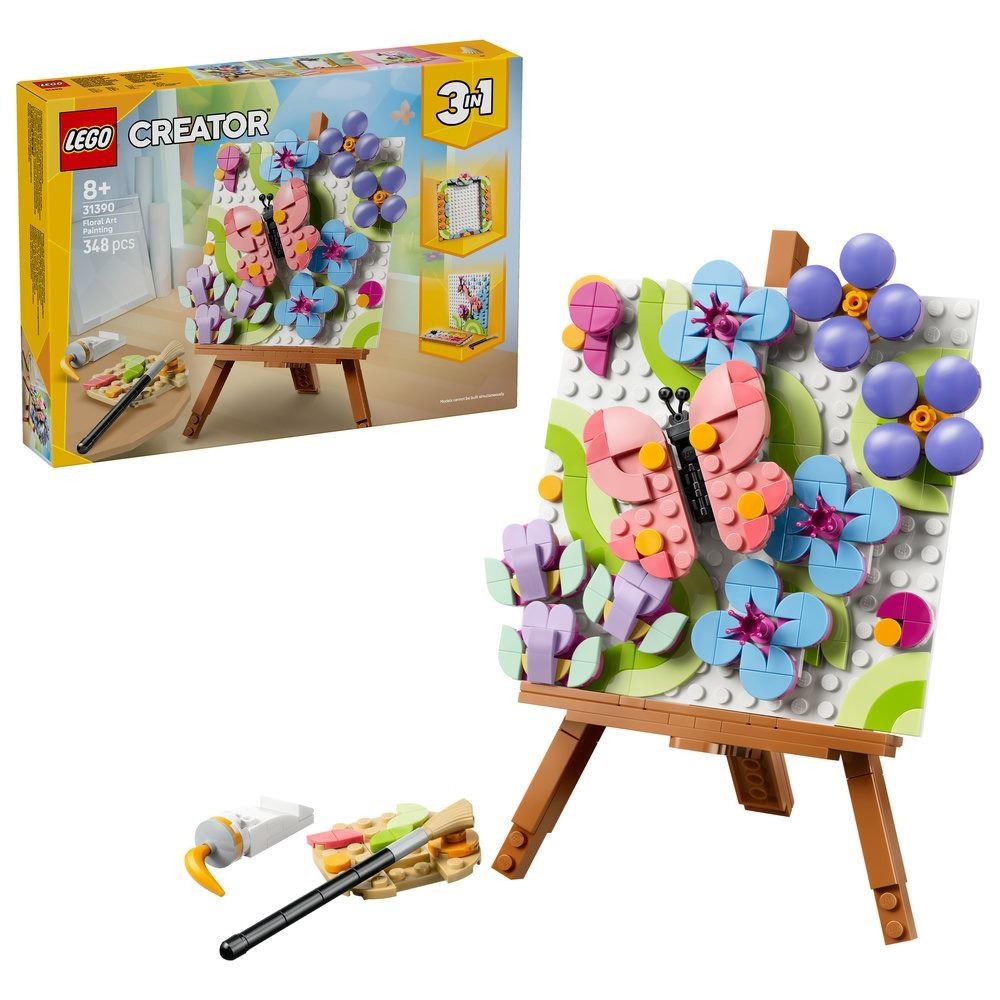 Lego Unisex Multicolor Creator Floral Art Decor Painting - Image 4