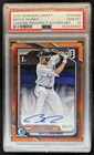 2024 Bowman Draft Bryce Rainer Chrome Auto Orange Refractor 1st #/25 PSA 10