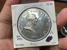 1970 Philippines One Piso Proof Coin Excellent Condition