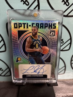 2024-25 Panini Donruss Optic - Opti-Graphs Lance Stephenson #OG-LNC /49 Auto