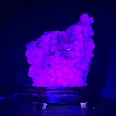 5.12LB Natural Panda Calcite Mineral Specimen/Fluorescent Glow Under UV Light