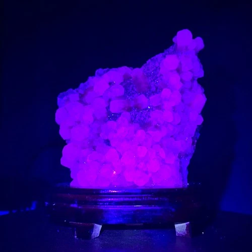 5.12LB Natural Panda Calcite Mineral Specimen/Fluorescent Glow Under UV Light