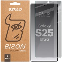 2X Sichtschutzglas FüR Galaxy S25 Ultra Bizon Blickschutz Schutzglas Hartglas