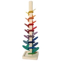 Bartl Klangbaum 38Cm Mini Aus Holz Murmelbahn Kugelbahn Murmelspiel Klangpagode