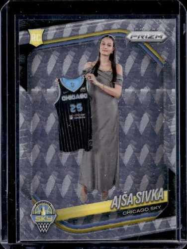 2025 Panini WNBA Prizm Ajsa Sivka RC Swirl Rookie #85 Sky