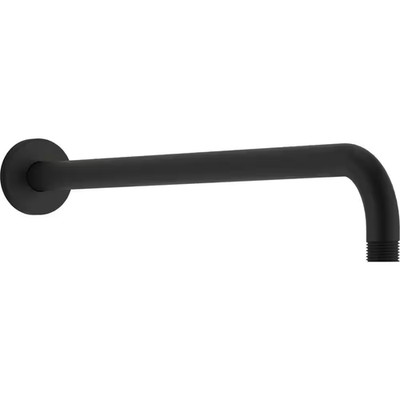 Statement 19 In. Wall-Mount Single-Function Rain Head Shower Arm and Flange in M