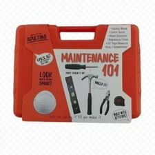 Maintenance 101 Starter Set for Adulting 6 Piece Tool Set Orange Case MSRP $80