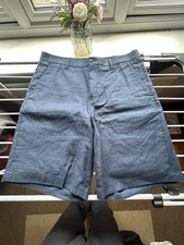 Ted Baker MMS-Golan Navy Linen Shorts Waist 32?