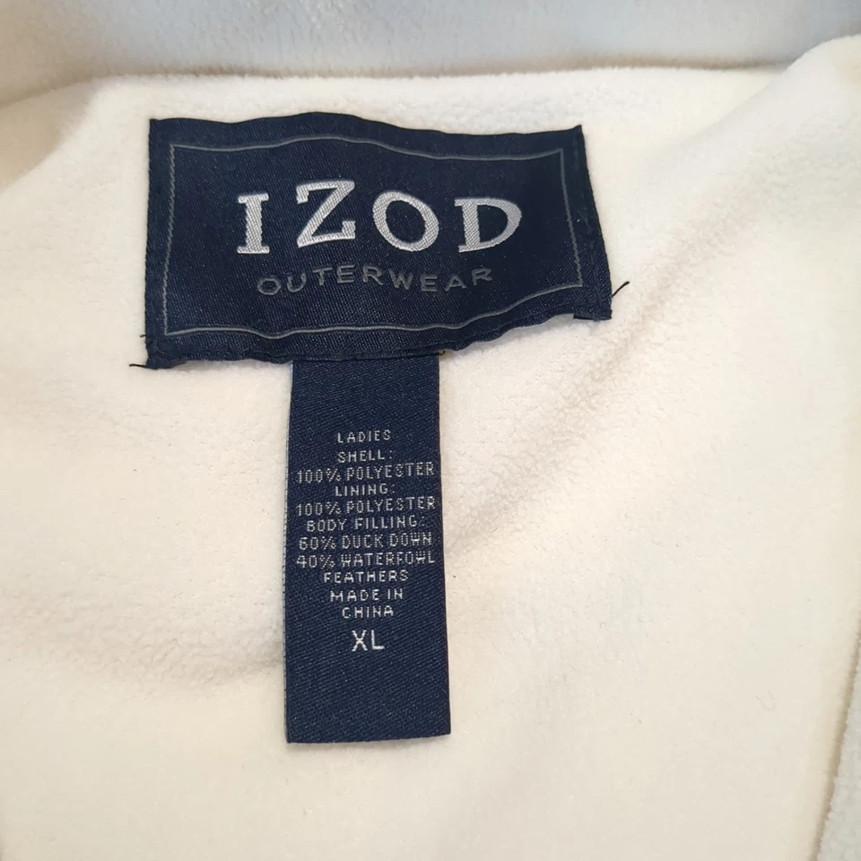 Izod Women's Down Puffer Jacket Lilac Size Large - Image 4 of 4