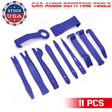11PCS Car Trim Removal Tool Set Hand Tools Pry Bar Panel Door Interior Clip Kit
