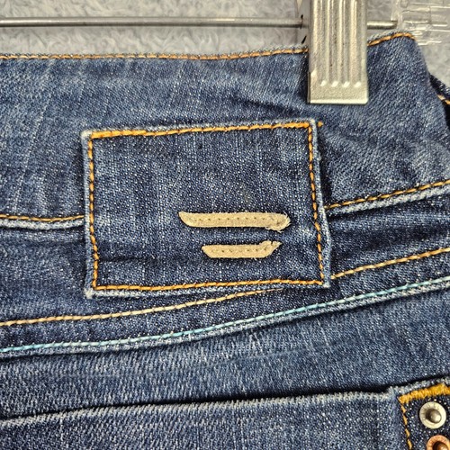 Diesel Womens Denim Shorts Size 28 Blue Low Rise 4 In Inseam Frayed Hem Zip - Picture 9 of 20