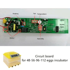 Circuit Board PCB Board for Incubator Compatible For 48-56-96-112 eggs incubator