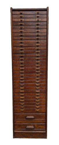Vintage Shaw Walker Metal 2 Drawer Index Card File Cabinet 17.5” x