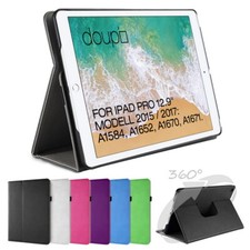360  Swivel Deluxe Cases IPAD Pro 12.9 2015 2017 Smart Leather Cover Foil