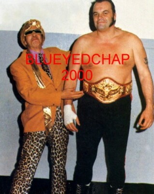 GRAND WIZARD & STAN STASIAK WRESTLER 8 X 10 WRESTLING PHOTO  WWWF NWA
