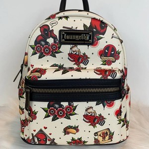 loungefly deadpool tattoo backpack