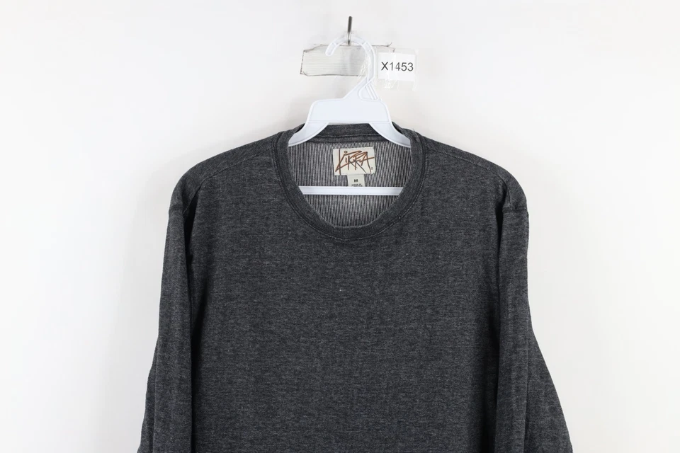 Camiseta gris vintage Kirra Surfing para hombre mediana en blanco tejida térmica manga larga Foto 2 de 4