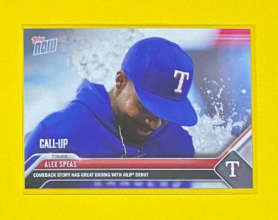 2023 MLB Topps Now Alex Speas CALL-UP Texas Rangers #591 SP  