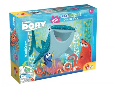 Walt Disney / Finding Dory, Double Face Supermaxi 108Teile Puzzle Malen spielen