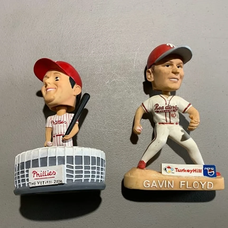 DE COLECCIÓN PHILLIES BOBBLEHEADS GAVIN FLOYD & JIM THOME Foto 2 de 4