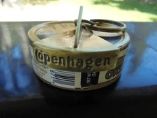 COPENHAGEN METAL LID CUTTER FOR KEY CHAIN BRUSHED BRASS COLOR "NEW/UNUSED"