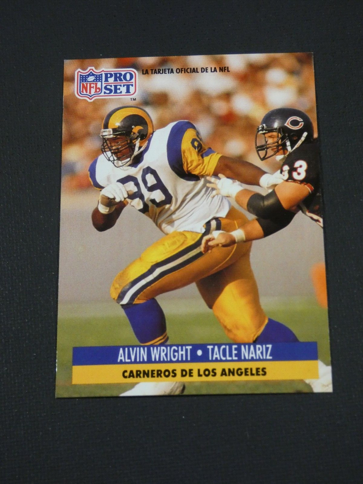 Alvin Wright 1991 Pro Set Spanish card #126
