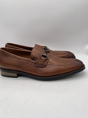 Kenneth Cole Reaction Dark Brown Leather Slip-Ons Sz 11 s-l400.jpg main image 4