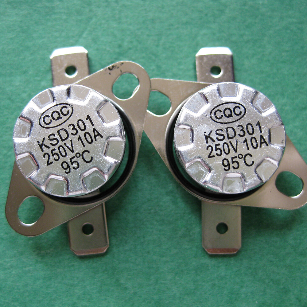 2pcs KSD301 95°C / 203°F Degree Celsius N.C. Temperature Switch Thermostat
