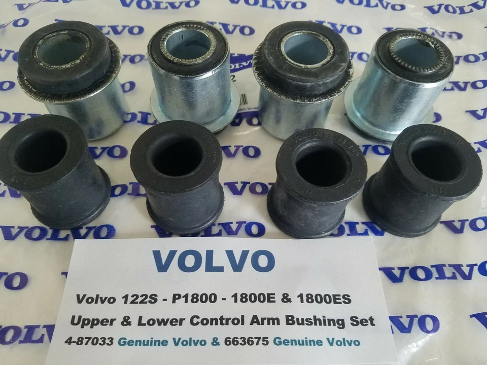 Juego de bujes de brazo de control superior e inferior Volvo 122S - P1800 - 1800E y 1800ES Foto 2 de 4