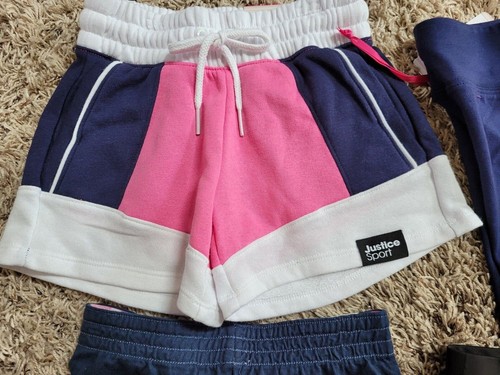 NEW LOT 5 pairs GIRLS SHORTS SIZE 5-6 JUSTICE S 5/6 - Picture 2 of 4