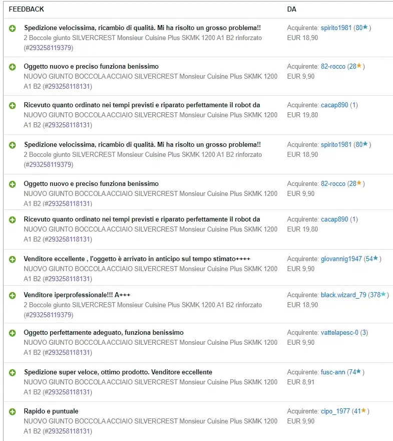 RICAMBIO GIUNTO BLOCCO ACCIAIO LIDL Silvercrest Monsieur Cuisine SKMC 1200 A1 B2 - Immagine 3 di 3