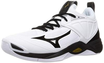 Mizuno Volleyball Shoes WAVE MOMENTUM 2 V1GA2112 White/Black/Gold 31cm US13