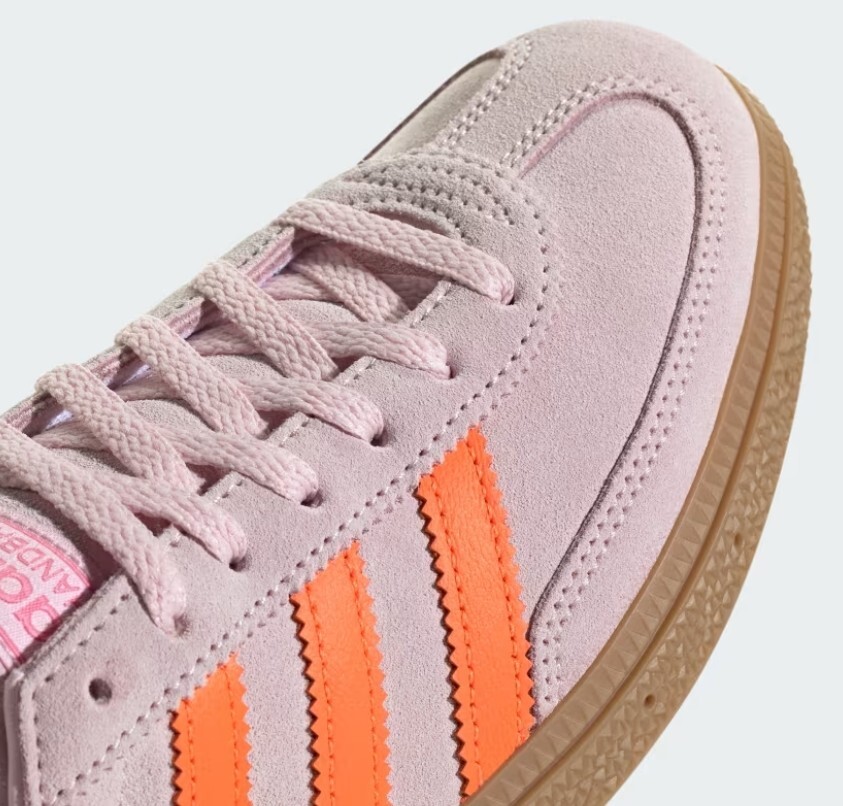New Adidas Women's Handball Spezial Shoes - Clear Pink / Solar Orange (JS0250) image 8