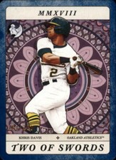 2018 Topps Gypsy Queen Tarot of the Diamond Indigo #TOD-11 Khris Davis 151/250 