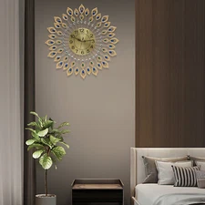 26.4'' Modern 3D Large Wall Clock Metal Watch Art Design Home Living Room Decor