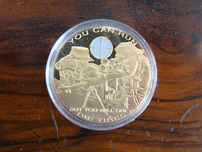 Medaille Amerika You can run But you can not Hide