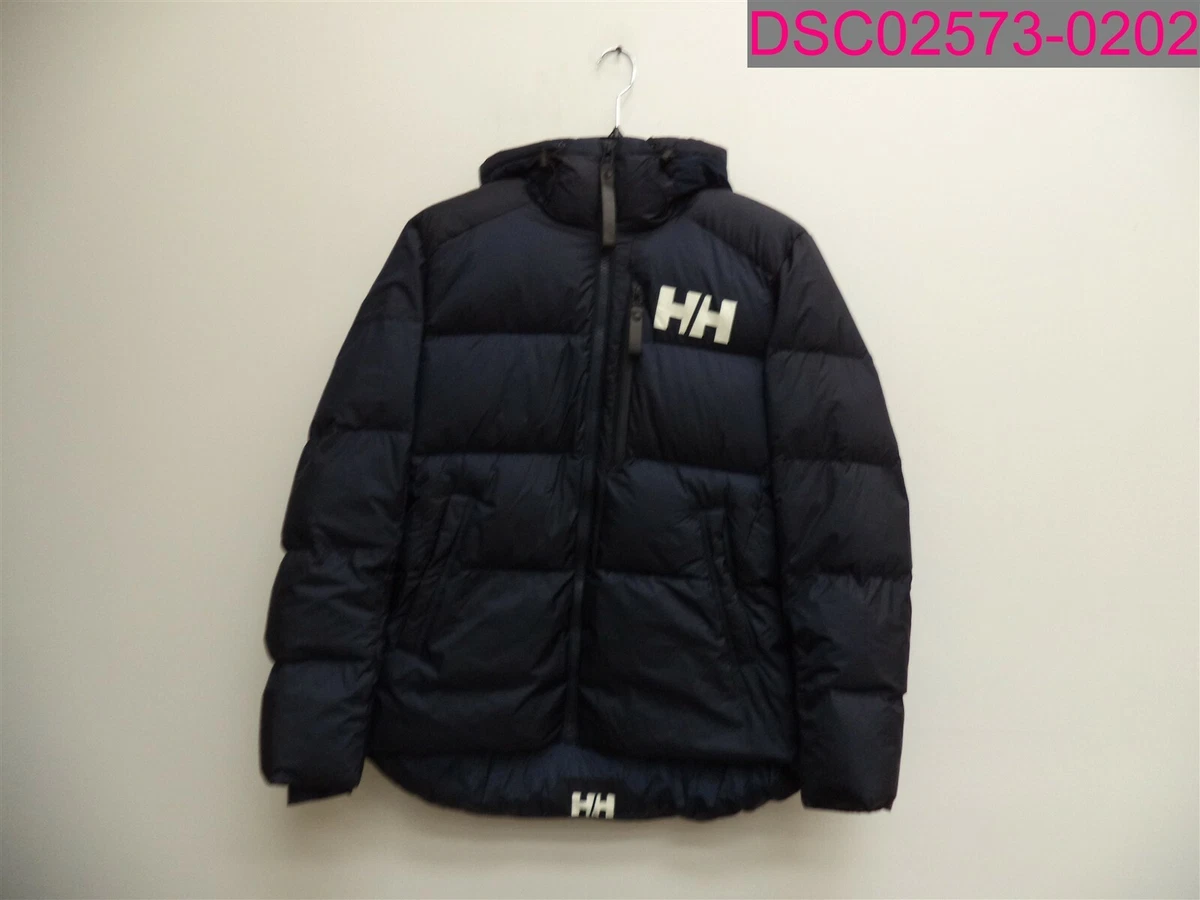 hybride hoop Grap Helly Hansen Active Winter Parka Men&#039;s Insulated Puffer Jacket Navy  53171 Small | eBay