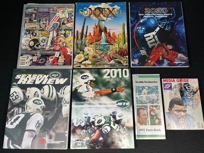 Vintage NFL Programs & Yearbooks Super Bowl XXV XXX Seahawks 1977 Fact Book MORE